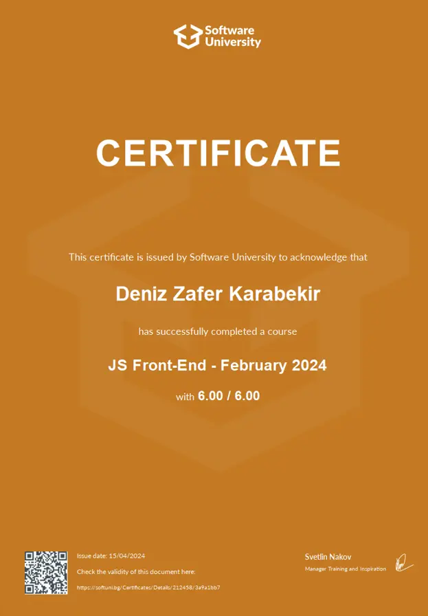 Certificate 5